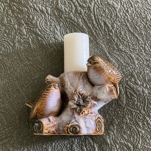 Adorable birds tealight candle holder.